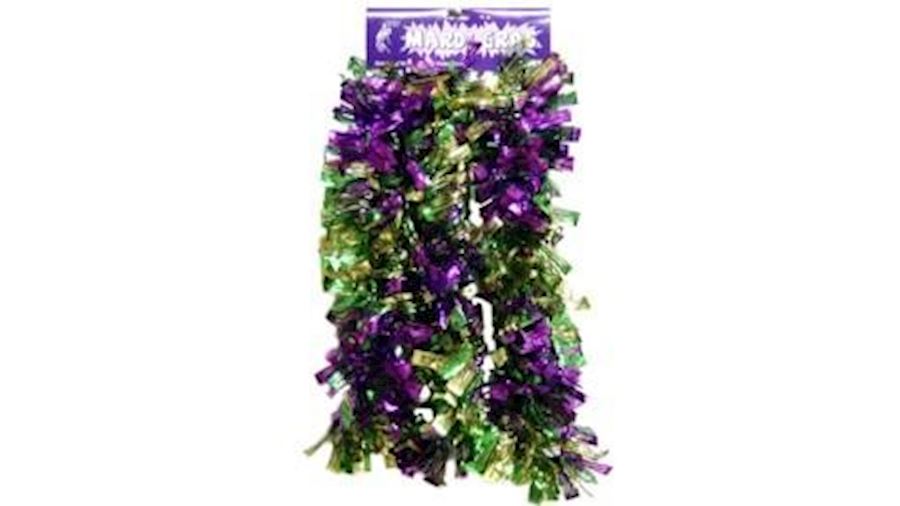 5in x 9ft Sliced Mardi Gras Garland