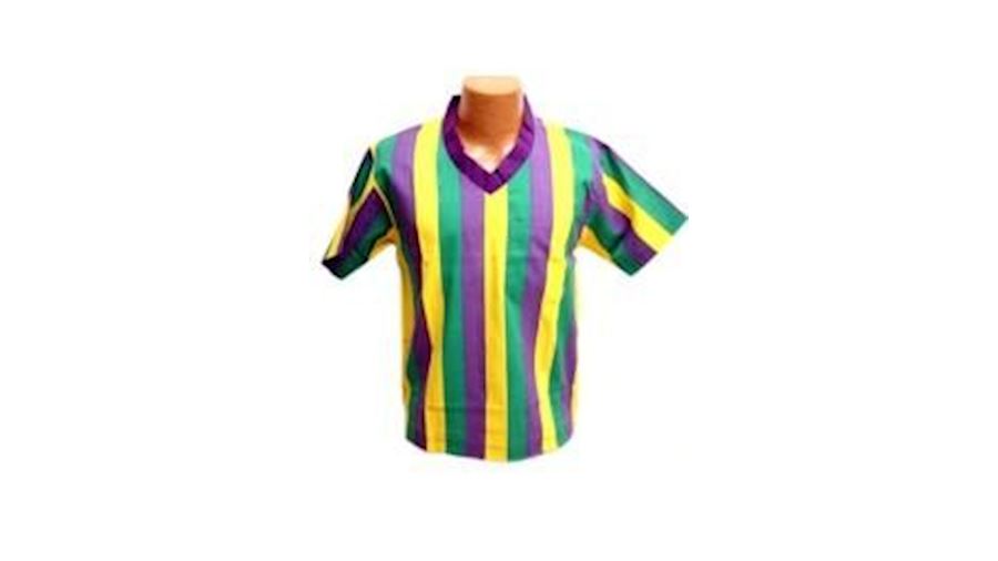 Childrens Med/Large Purple Green Yellow Stripe Scr