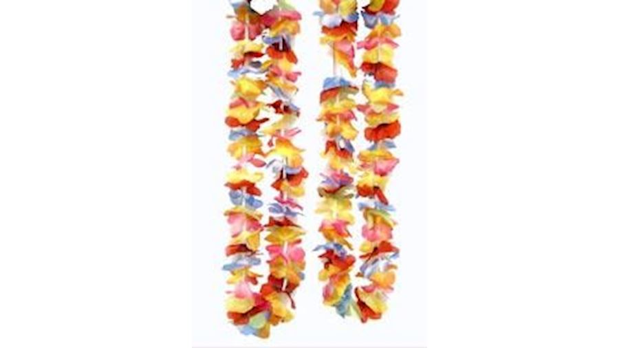 36in Bright Hawaiian Flower Petal Lei-EA