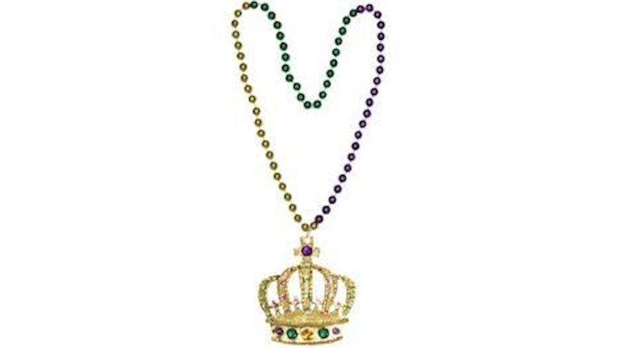 Jeweled Crown Necklace-BG