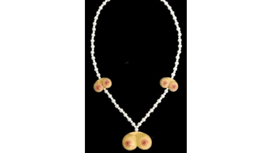 Naughty Beads: Flashing Boobs Necklace-CS