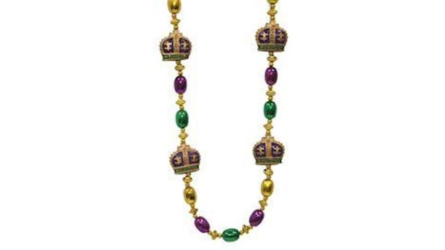 Mardi Gras Crown Necklace-EA