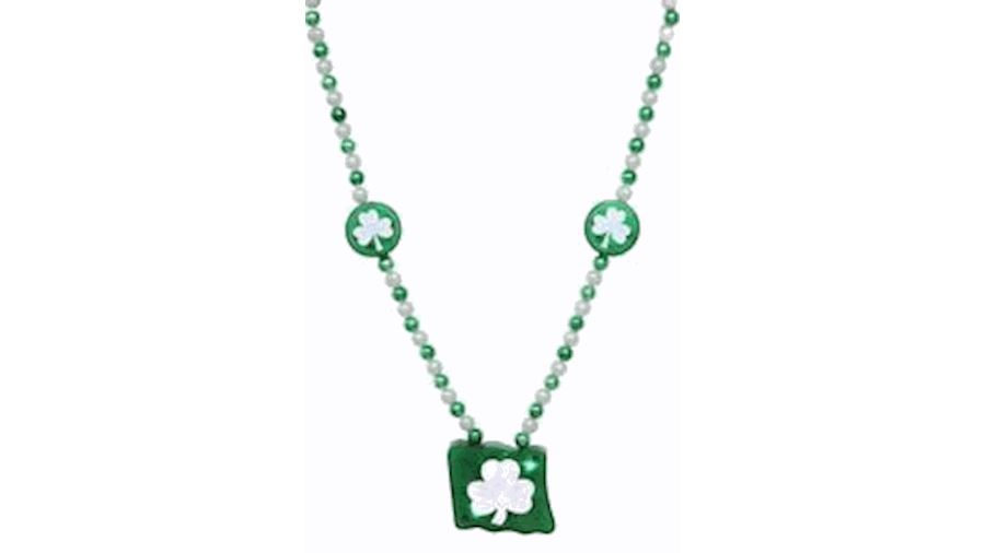 42in St Patricks Day Light Up Necklace{lightup fla