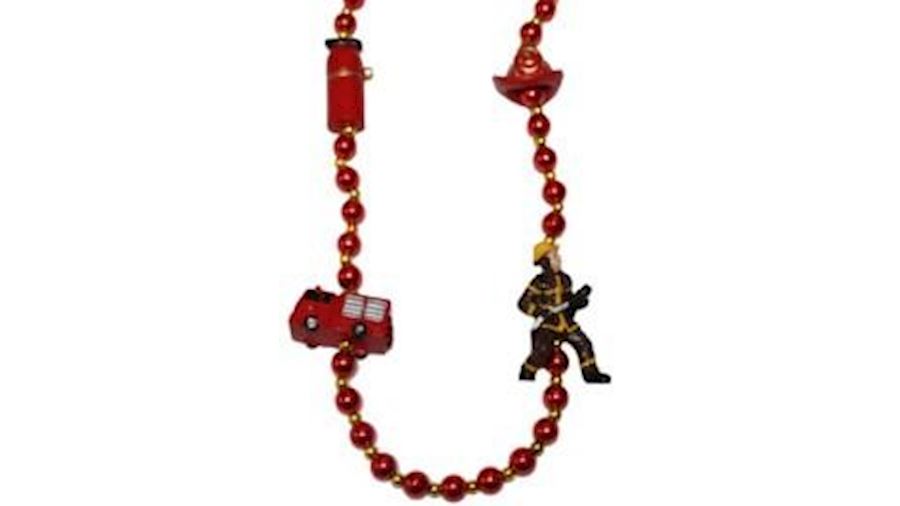 Fireman Necklace{fire truck firetruck}-EA