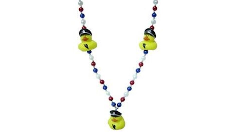 42in Police Rubber Duck Necklace-EA