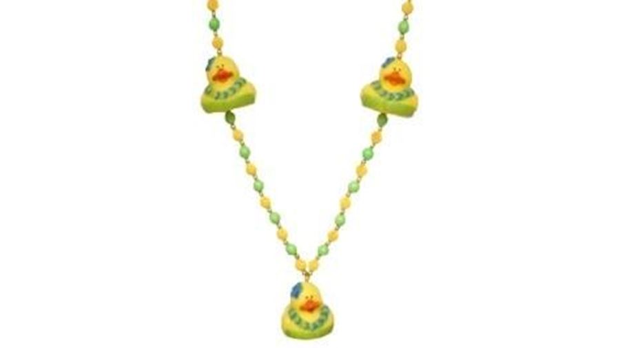 42in Hawaiian Luau/ Mardi Gras Rubber Duck Necklac