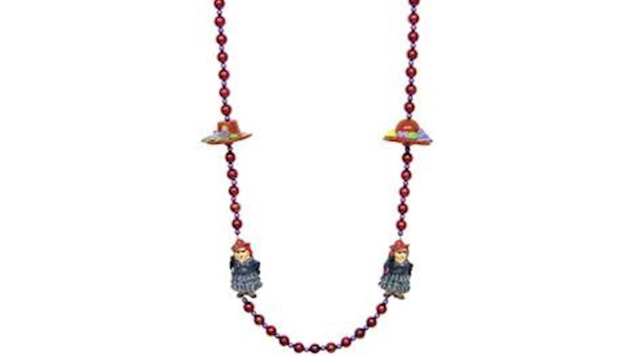 42in Red Hat/ Lady Necklace-EA