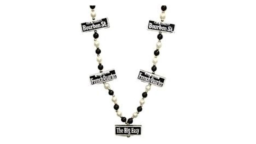 French Quarter Street Sign Necklace-MC