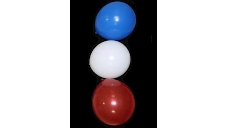 12in Red/ White/ Blue Latex Balloons-BG