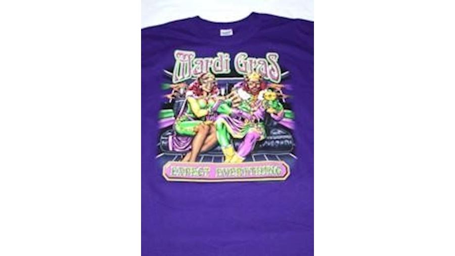 Mardi Gras Expect Every Thing Purple Long Sleeve T