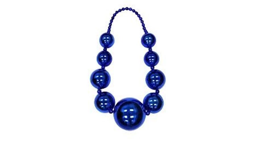 Big Balls Necklace: Metallic Blue