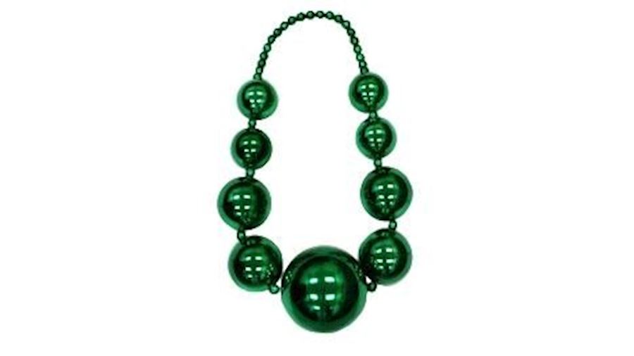 Big Balls Necklace: Metallic Green