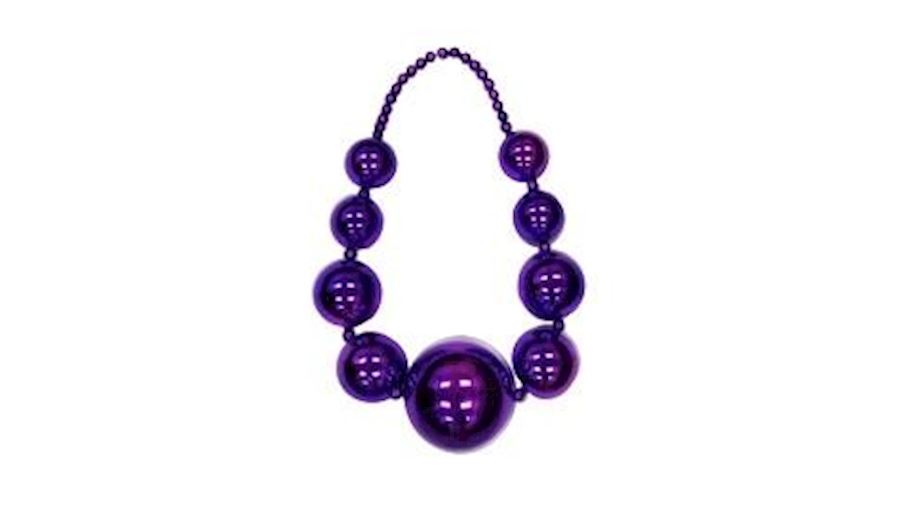 Big Balls Necklace: Metallic Purple{big balls}